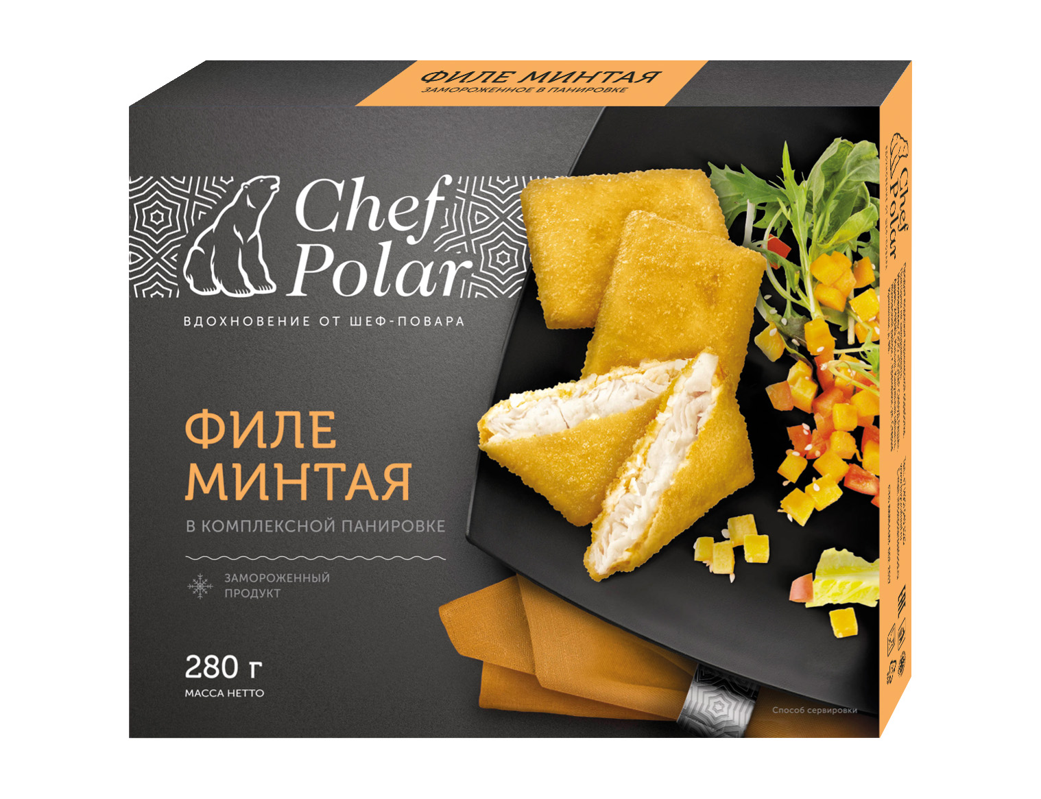 МИНТАЙ мини-филе в панировке CrossFish 240г - купить в магазине  BuySeaFood.ru