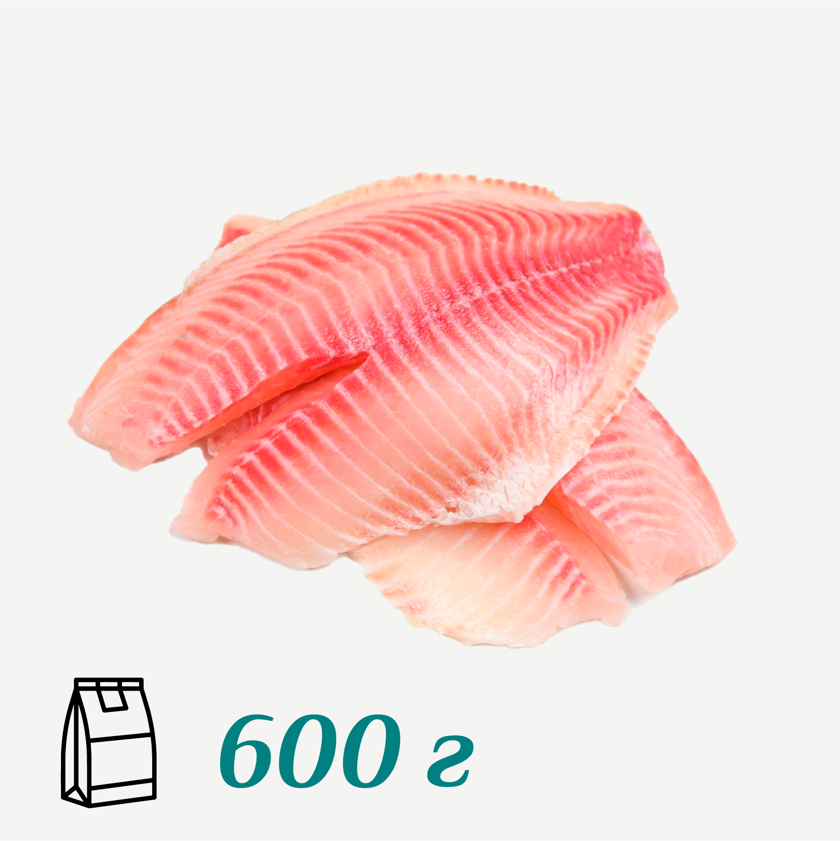 Филе тилапии замороженное 600 гр - купить в магазине BuySeaFood.ru